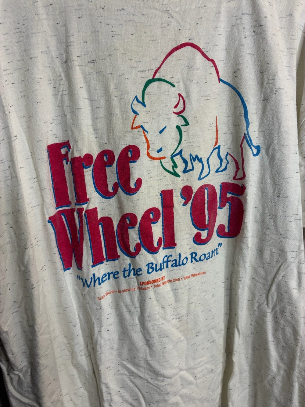 Vintage Bike Race T-Shirt- Free Wheel '95 Buffalo Graphic Tee