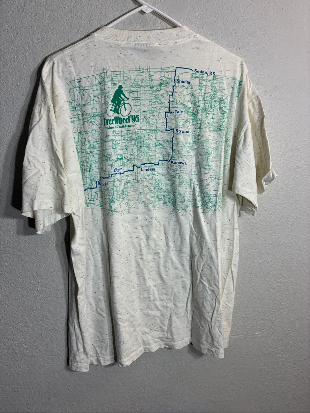 Vintage Bike Race T-Shirt- Free Wheel '95 Buffalo Graphic Tee