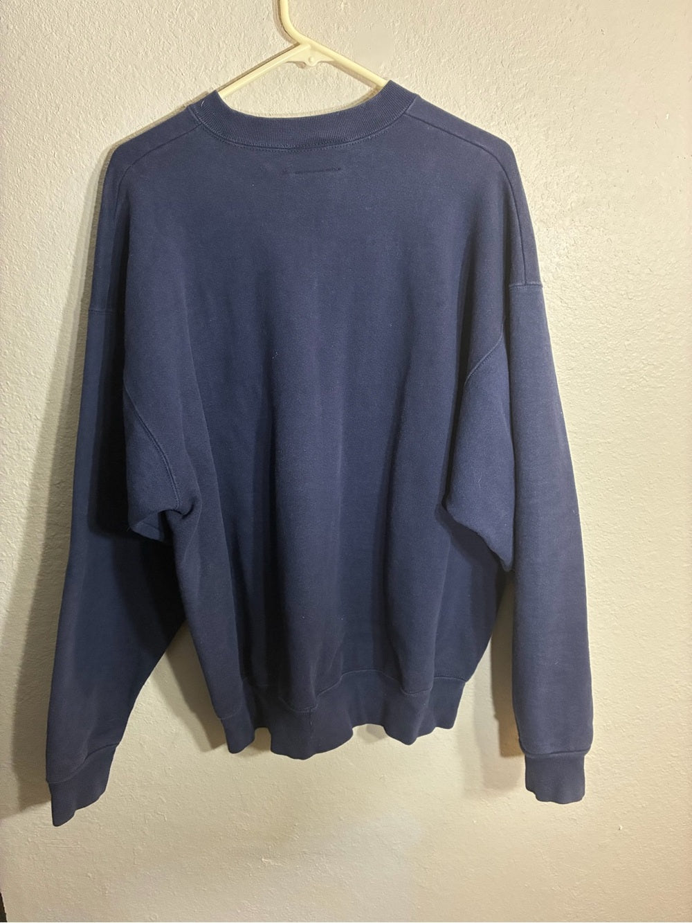 Vintage Tommy Hilfiger Navy Crewneck Sweater with Embroidered Crest