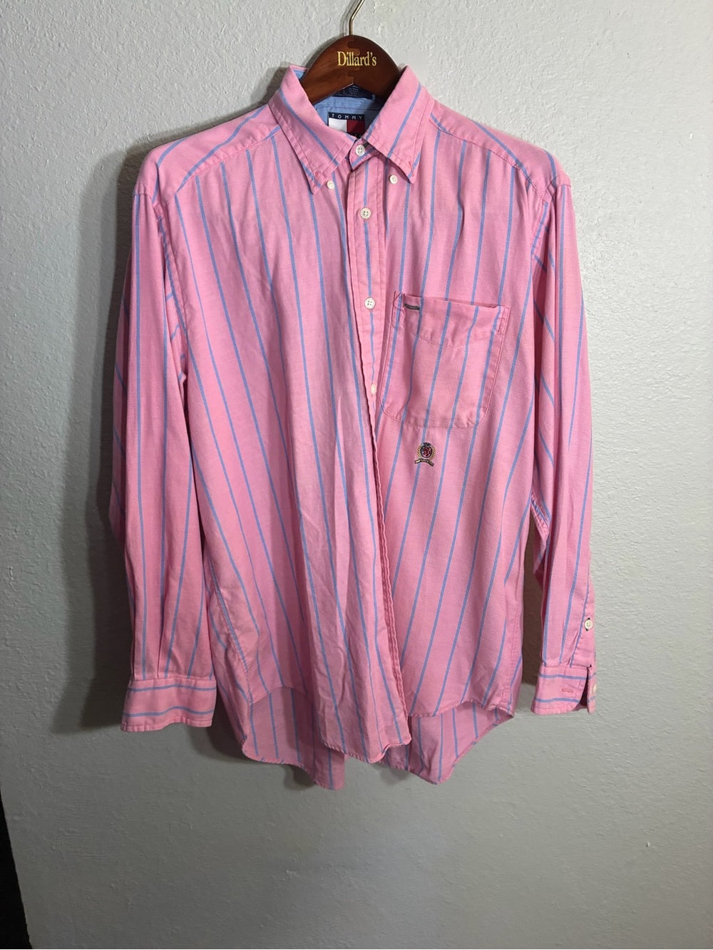 Tommy Hilfiger Pink Striped Button-Down Shirt