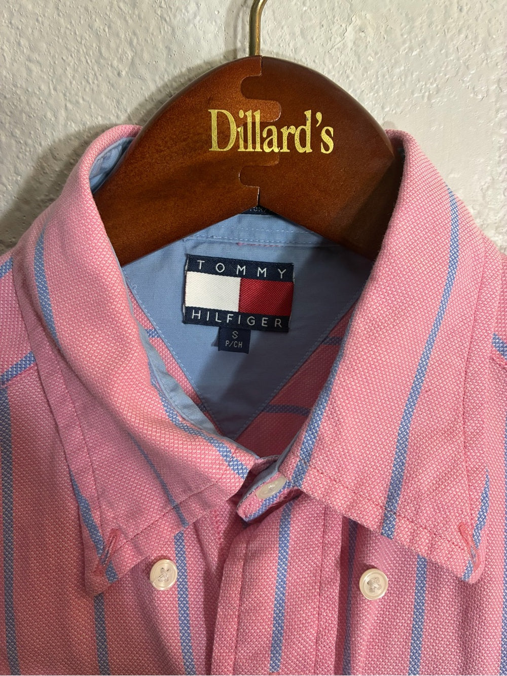 Tommy Hilfiger Pink Striped Button-Down Shirt