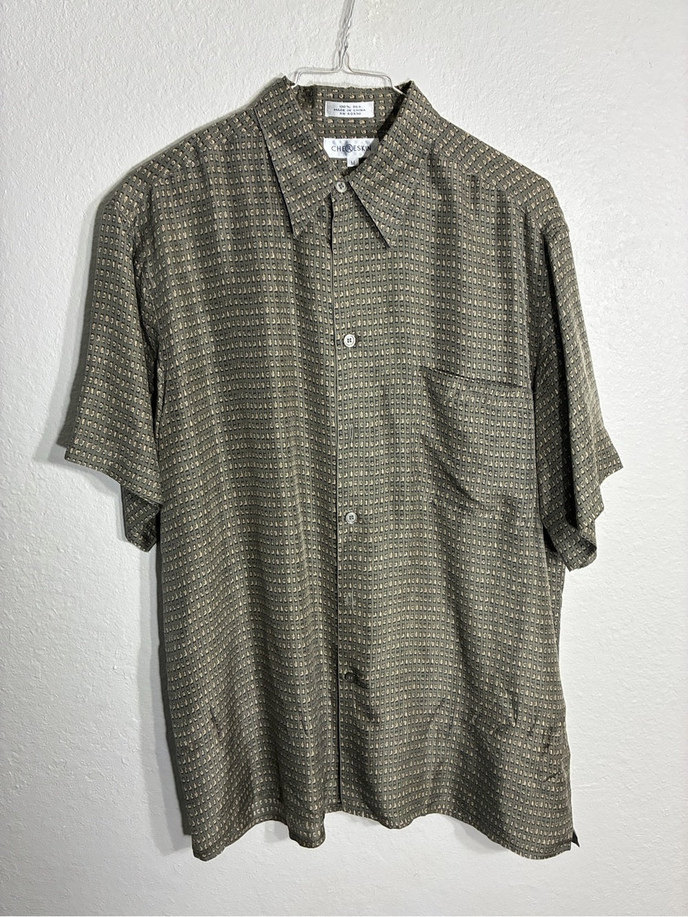 Choreskin Men's Silk Button-Up Shirt