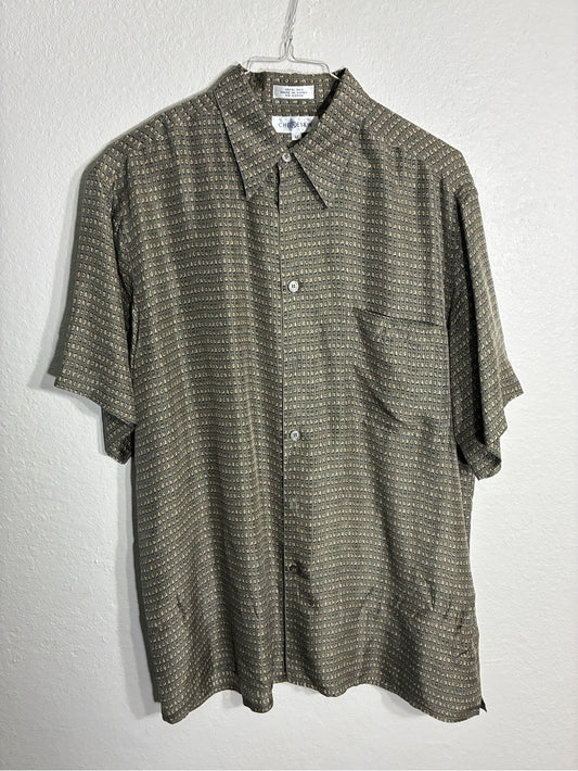 Choreskin Men's Silk Button-Up Shirt
