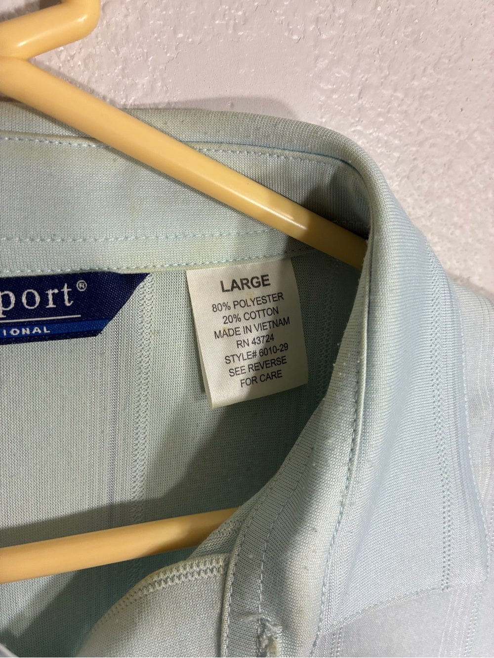 Men’s Light Blue Polo Shirt with Chest Pocket - LD Sport