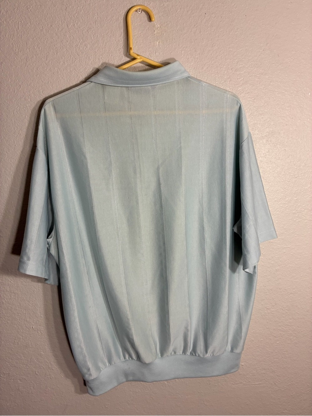Men’s Light Blue Polo Shirt with Chest Pocket - LD Sport