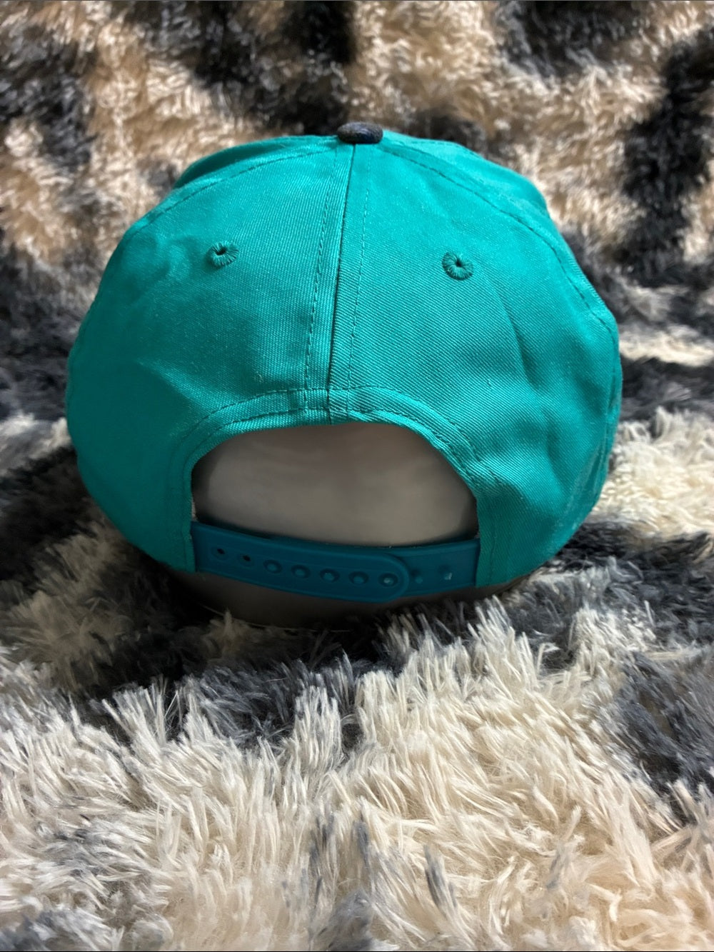 Vintage Teal & Plaid Baseball Cap - Men Accessories