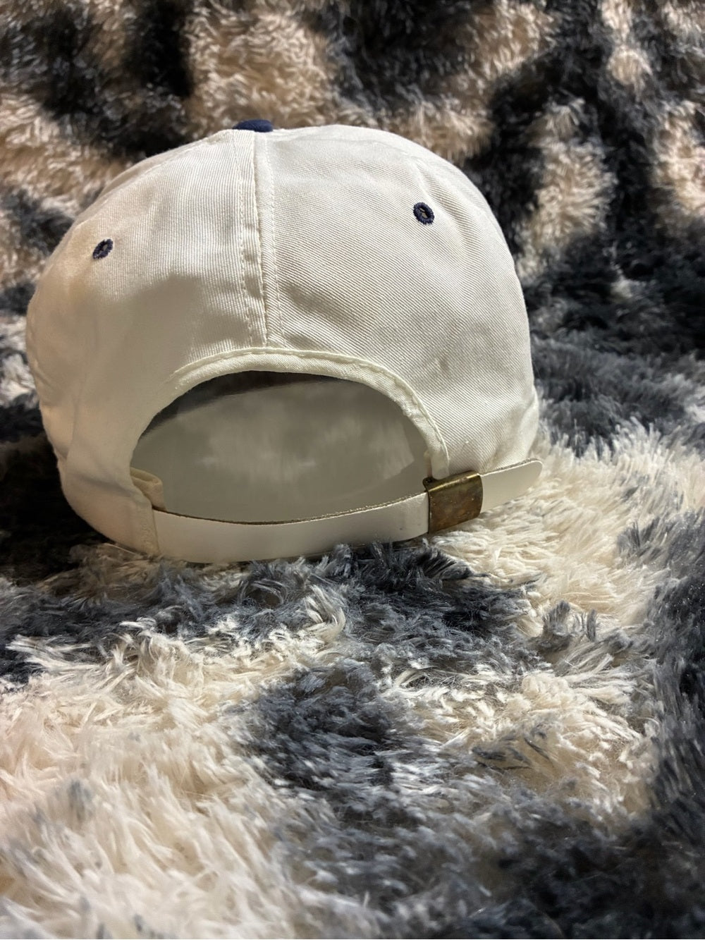 Vintage United States Olympic Training Center White Leather Strap Hat