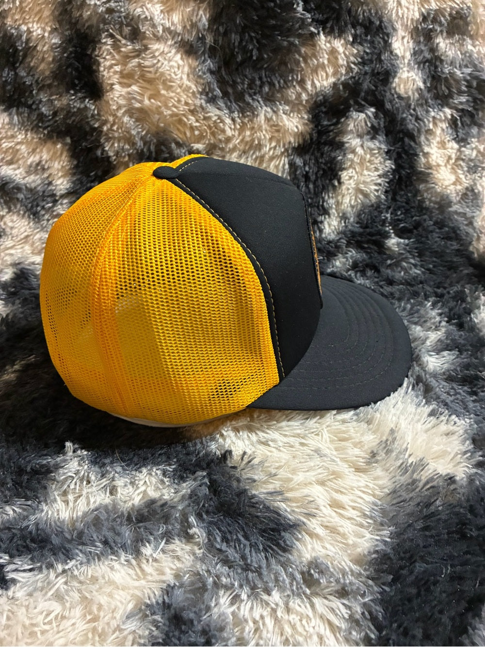 Vintage Black & Yellow Trucker Hat