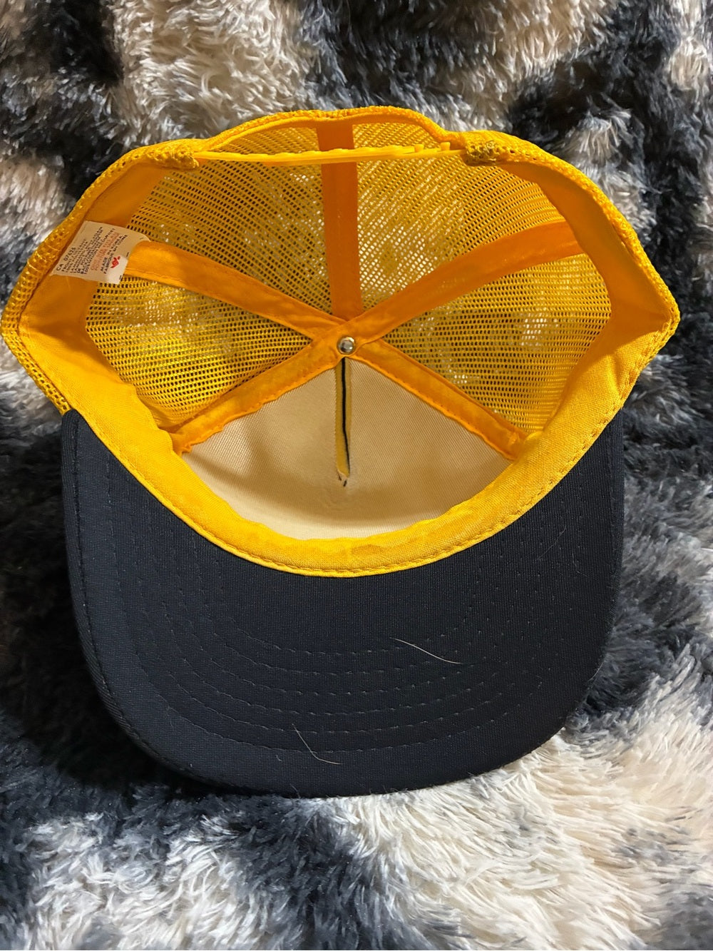Vintage Black & Yellow Trucker Hat