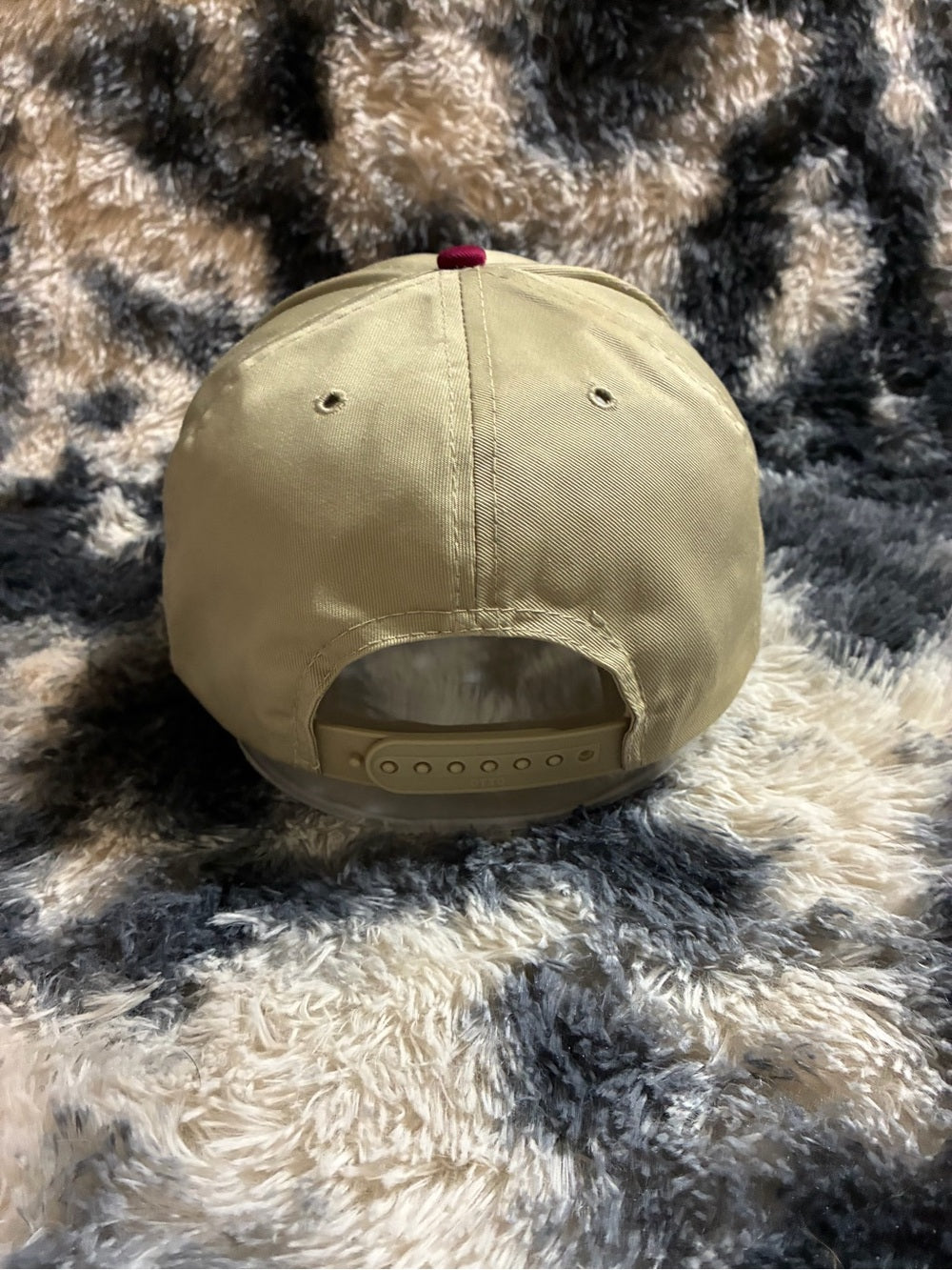 Vintage Random Company’s SnapBack - Khaki and Maroon
