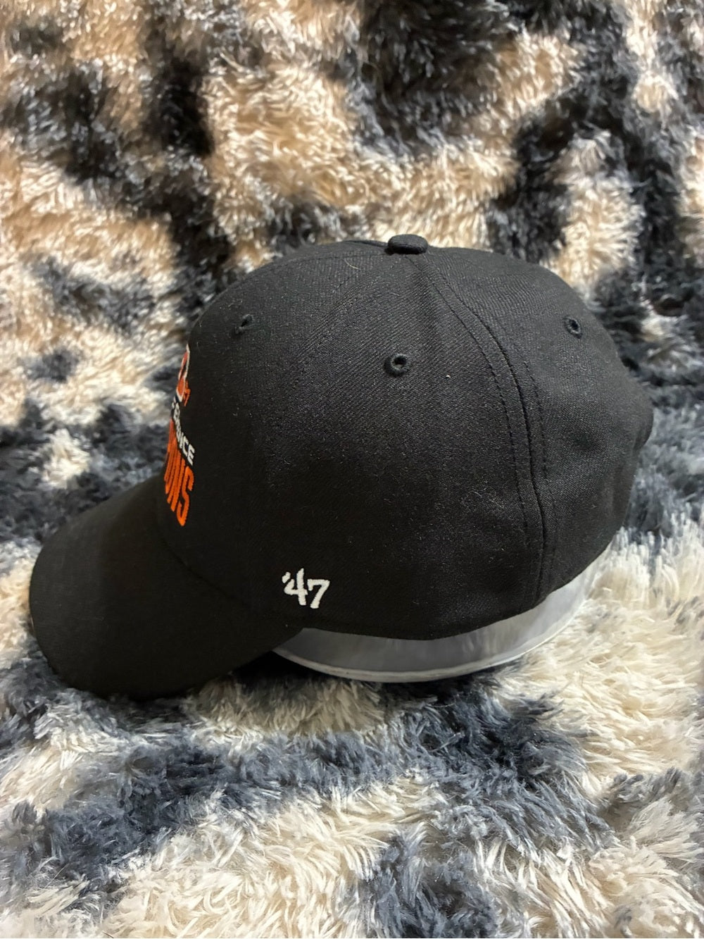 2021 AFC Conference Champions Black and Orange Embroidered Cap
