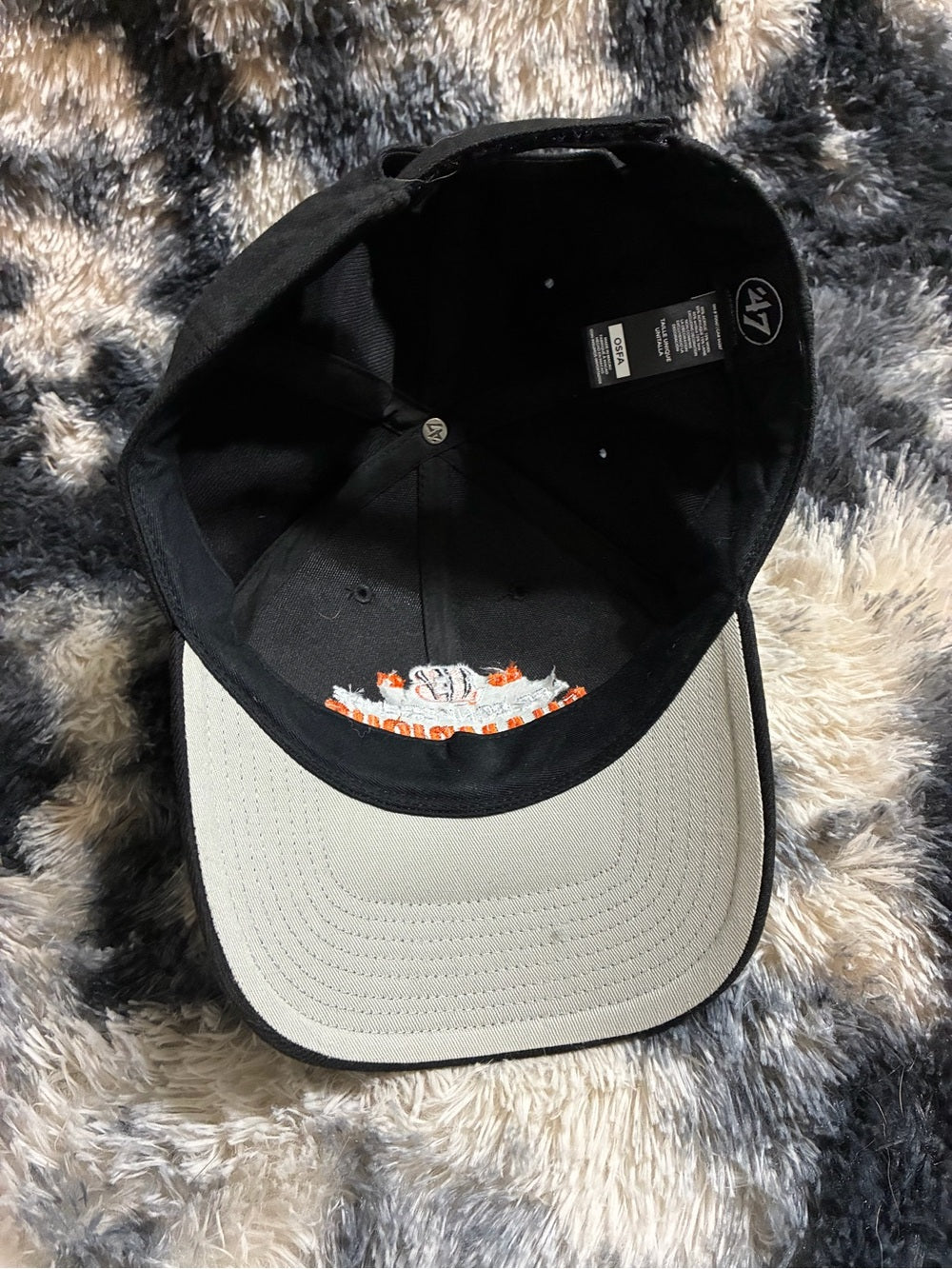 2021 AFC Conference Champions Black and Orange Embroidered Cap