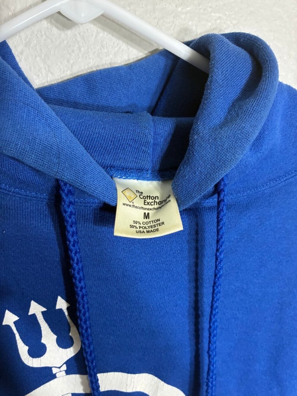 Vintage Duke Blue Devils Hoodie Mens M Royal Blue Trident USA Made