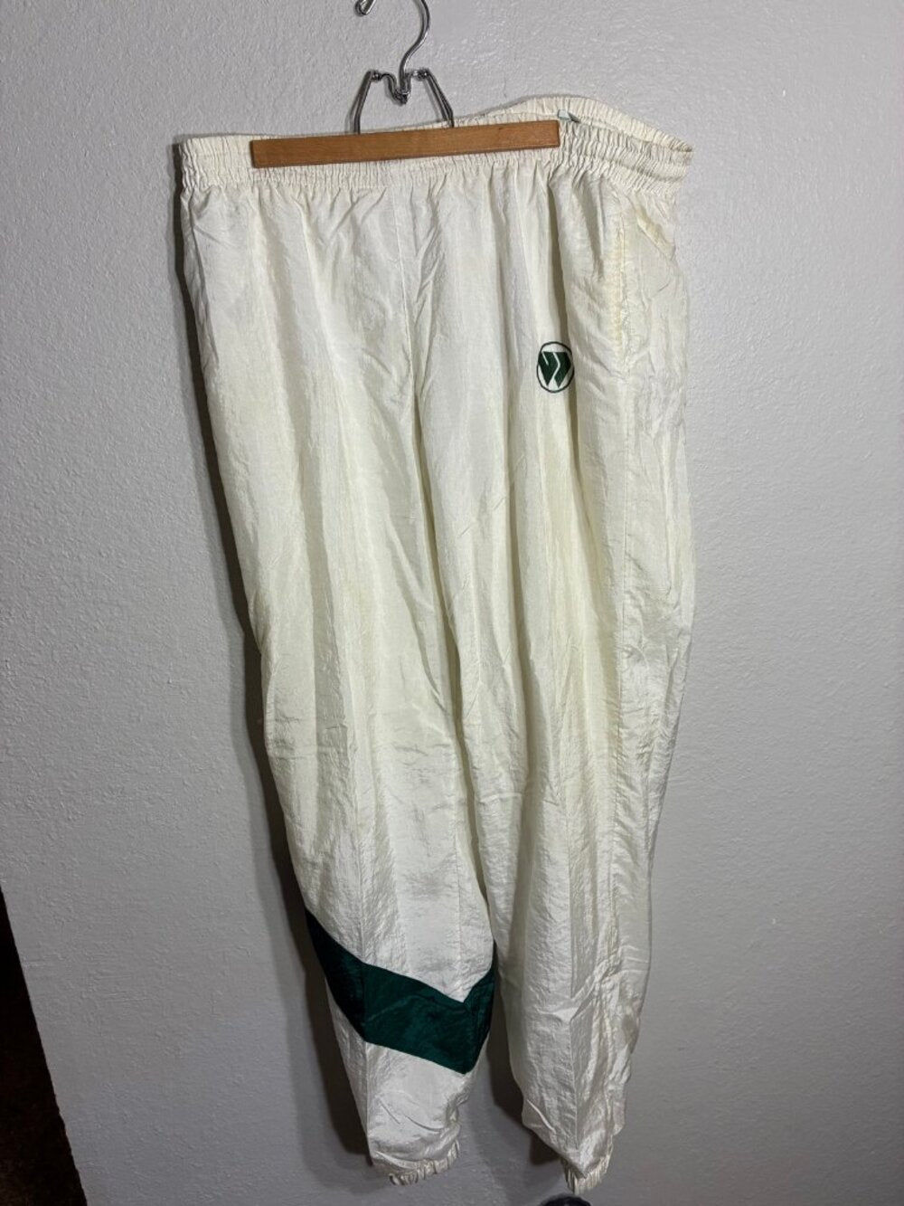 Wimbledon Vintage Tracksuit 2 Piece Set Mens XL White Purple Green 90s Tennis