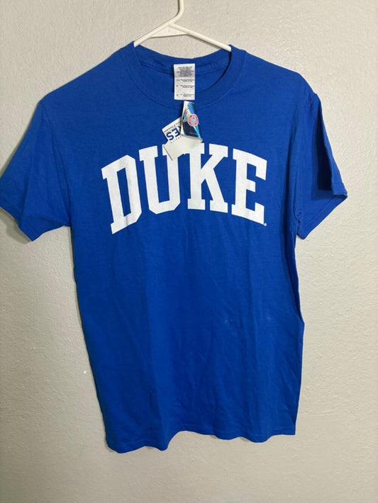 Gildan NWT Duke Blue Devils Arched Lettering T-Shirt Blue Small