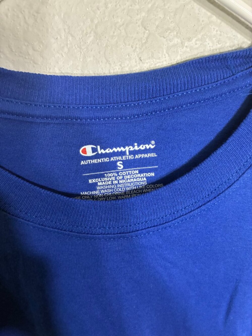 Champion NWT Duke Blue Devils Arched Lettering T-Shirt Blue Small