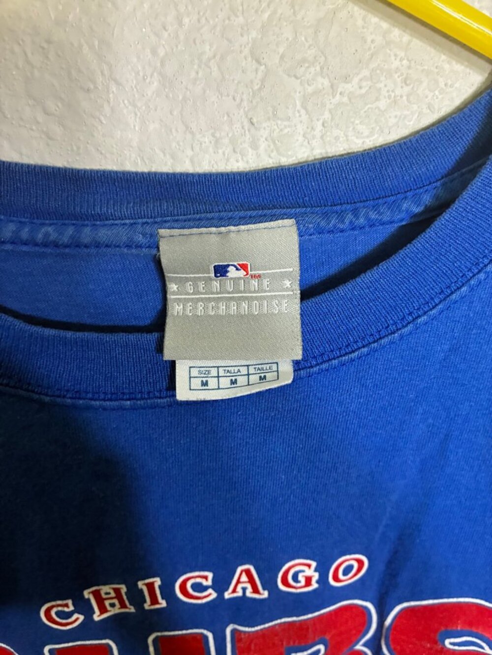 MLB Vintage Chicago Cubs National League T-Shirt Blue Medium