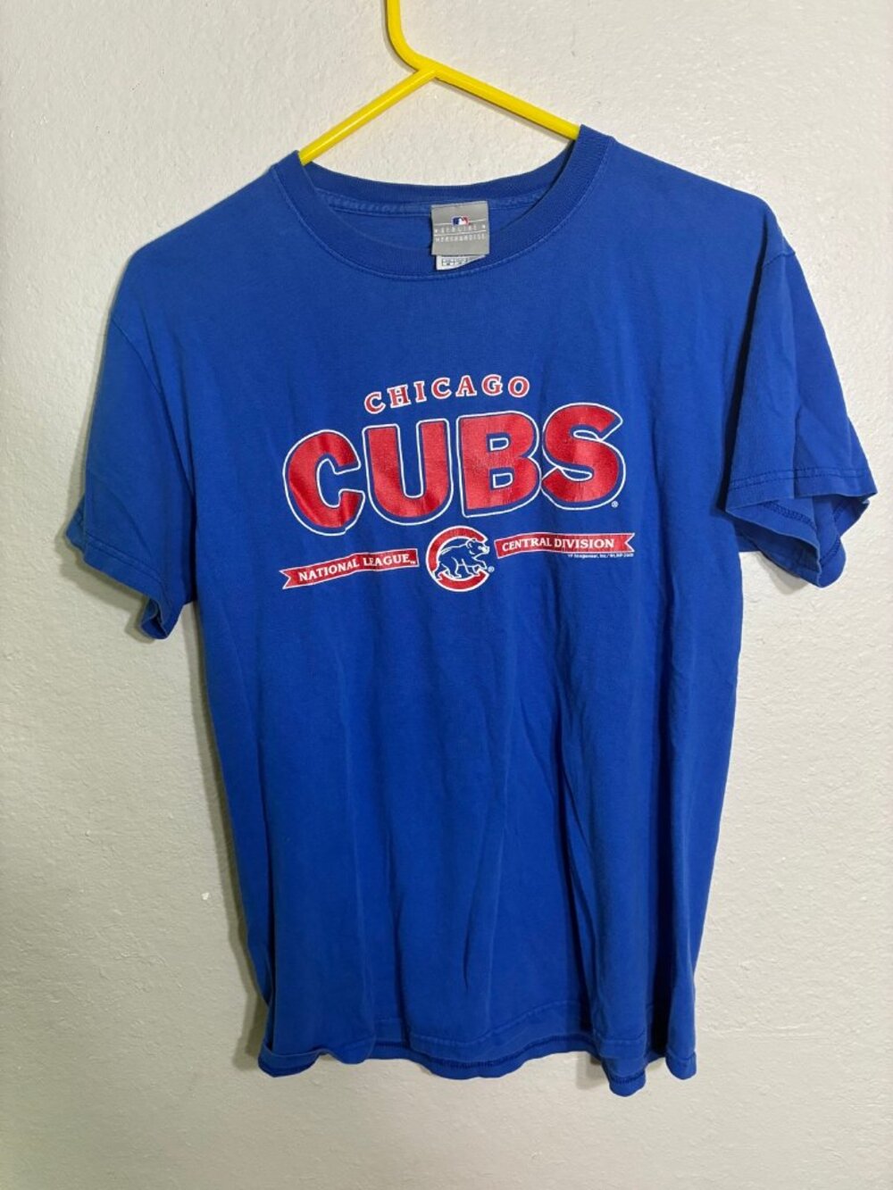 MLB Vintage Chicago Cubs National League T-Shirt Blue Medium