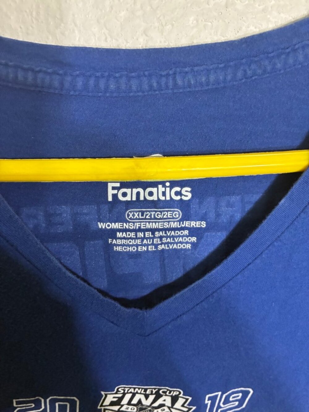 Fanatics St. Louis Blues 2019 Western Conference Champions V-Neck XXL