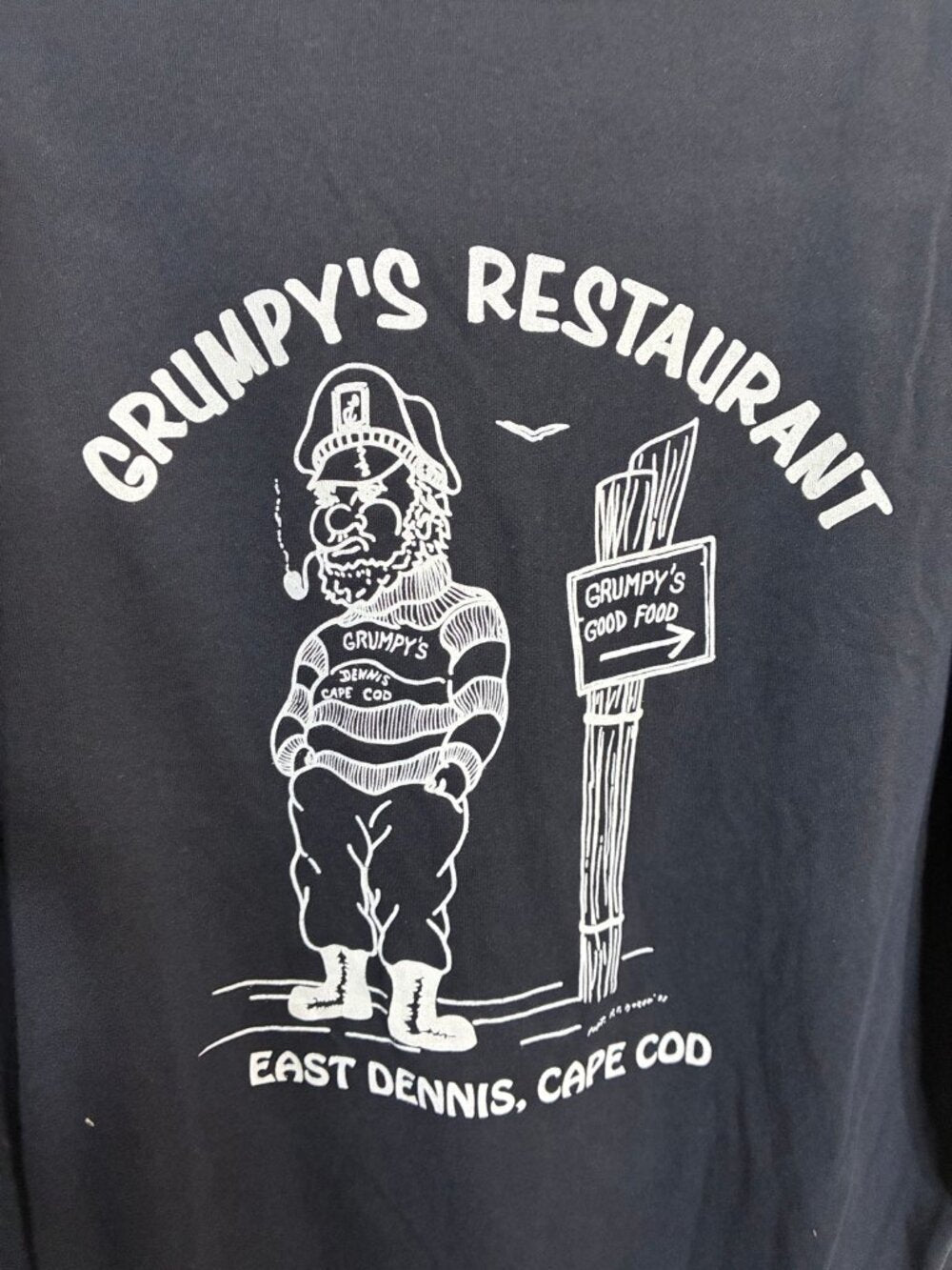District Vintage Grumpy's Restaurant East Dennis Cape Cod Tee XL