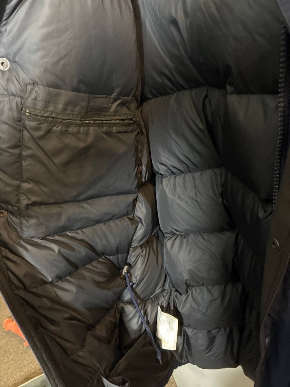 Eddie Bauer Vintage Gore-Tex Goose Down Parka Navy Large