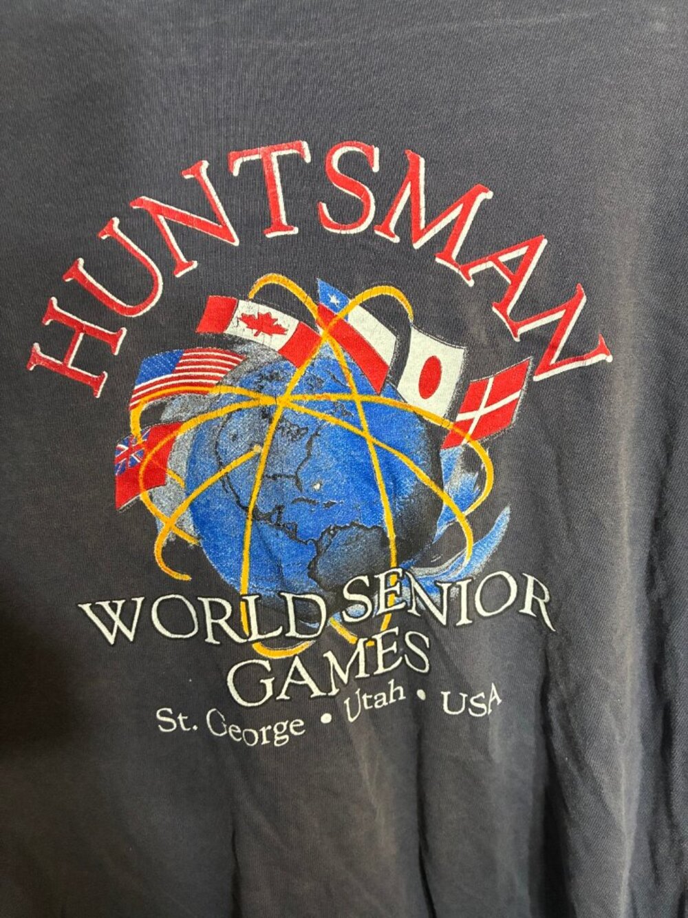 Anvil Vintage Huntsman World Senior Games T-Shirt Navy XL